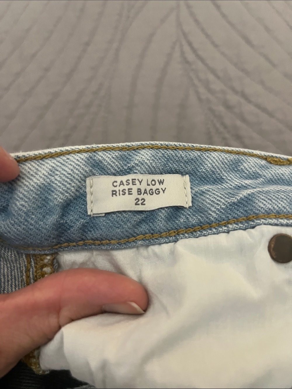 PacSun Casey Light Low Rise Blue Wide Leg Jeans - Picture 3 of 4